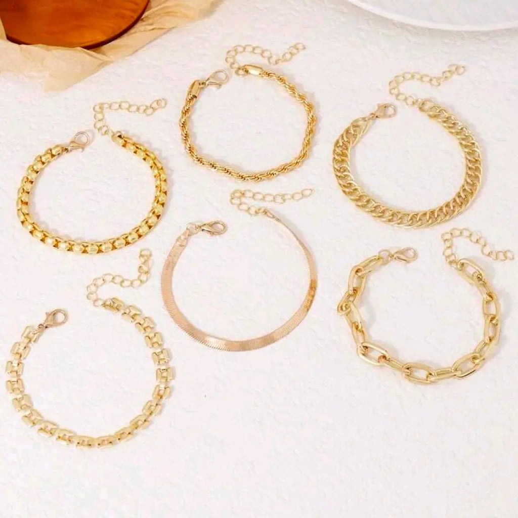 Armbånd sett 6stk. Aurora Jewellery Norge