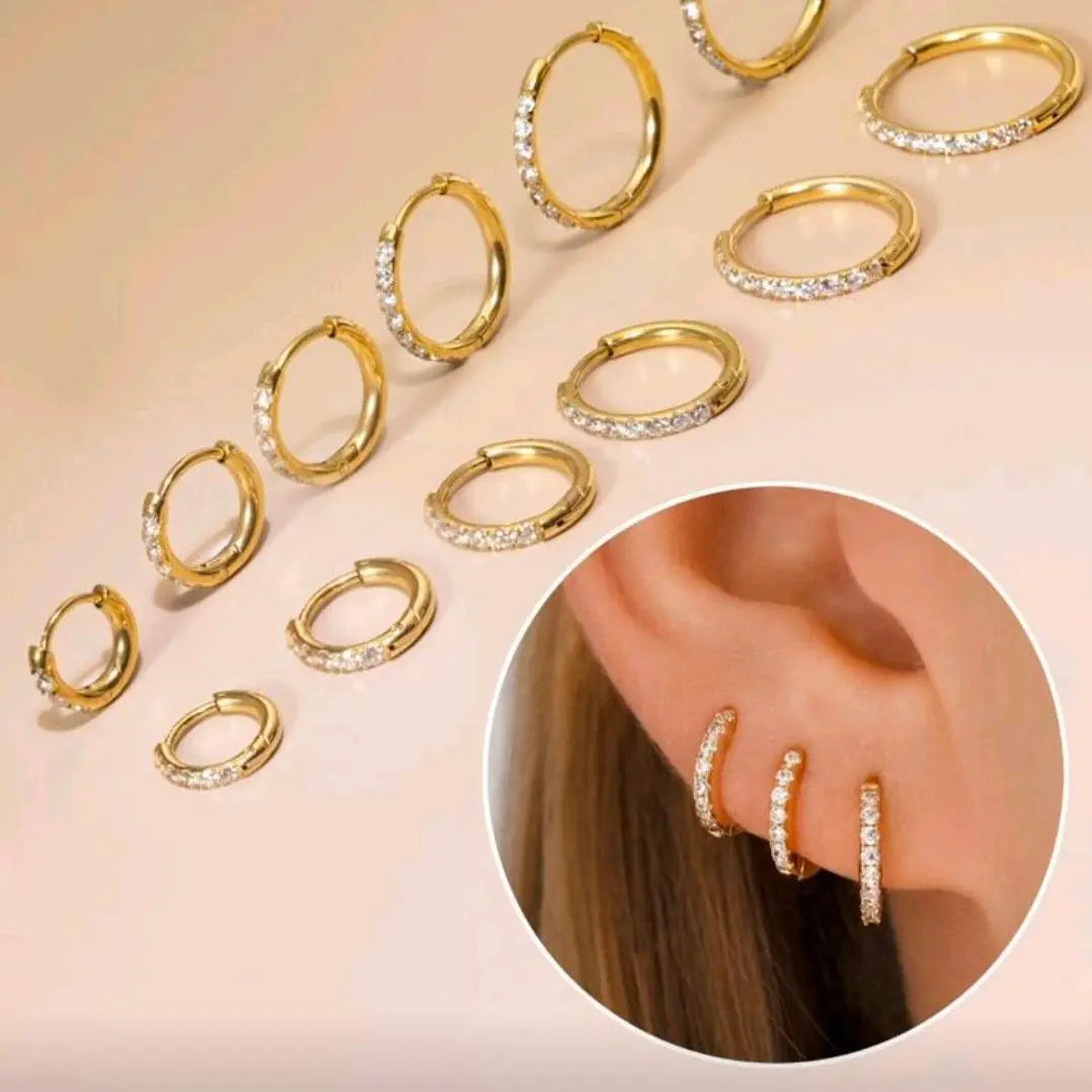 Ørepynt, sett 6 par Aurora Jewellery Norge