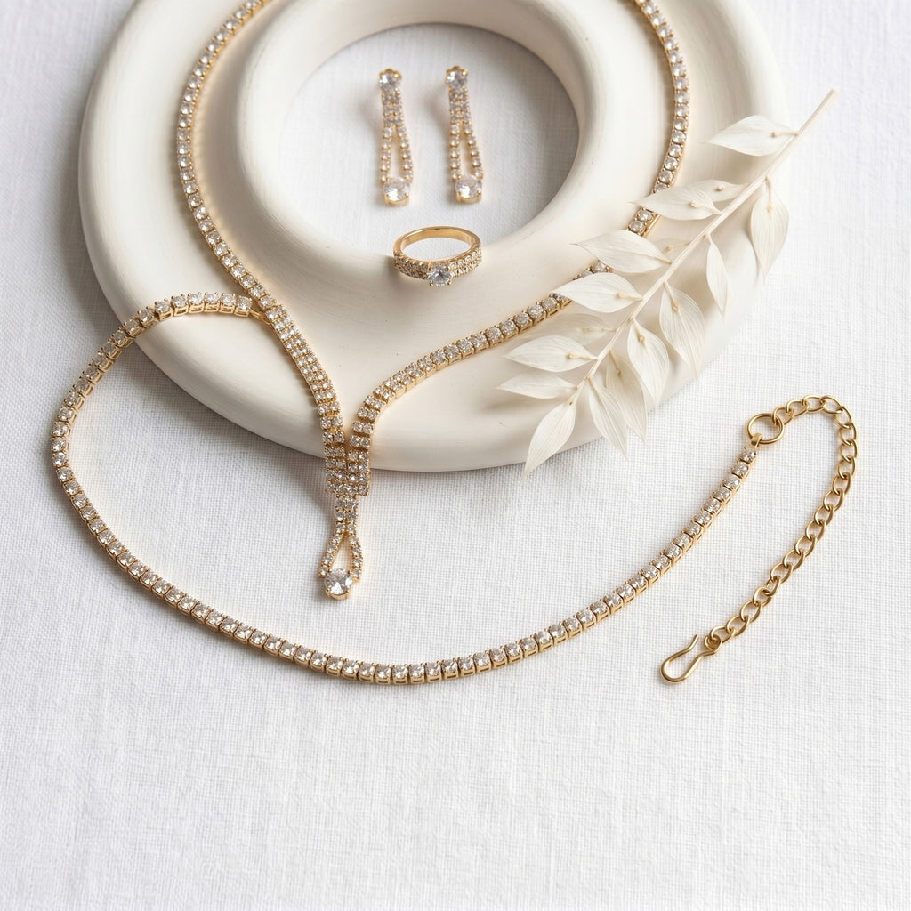 Aurora Stellar Gold Sett Aurora Jewellery Norge