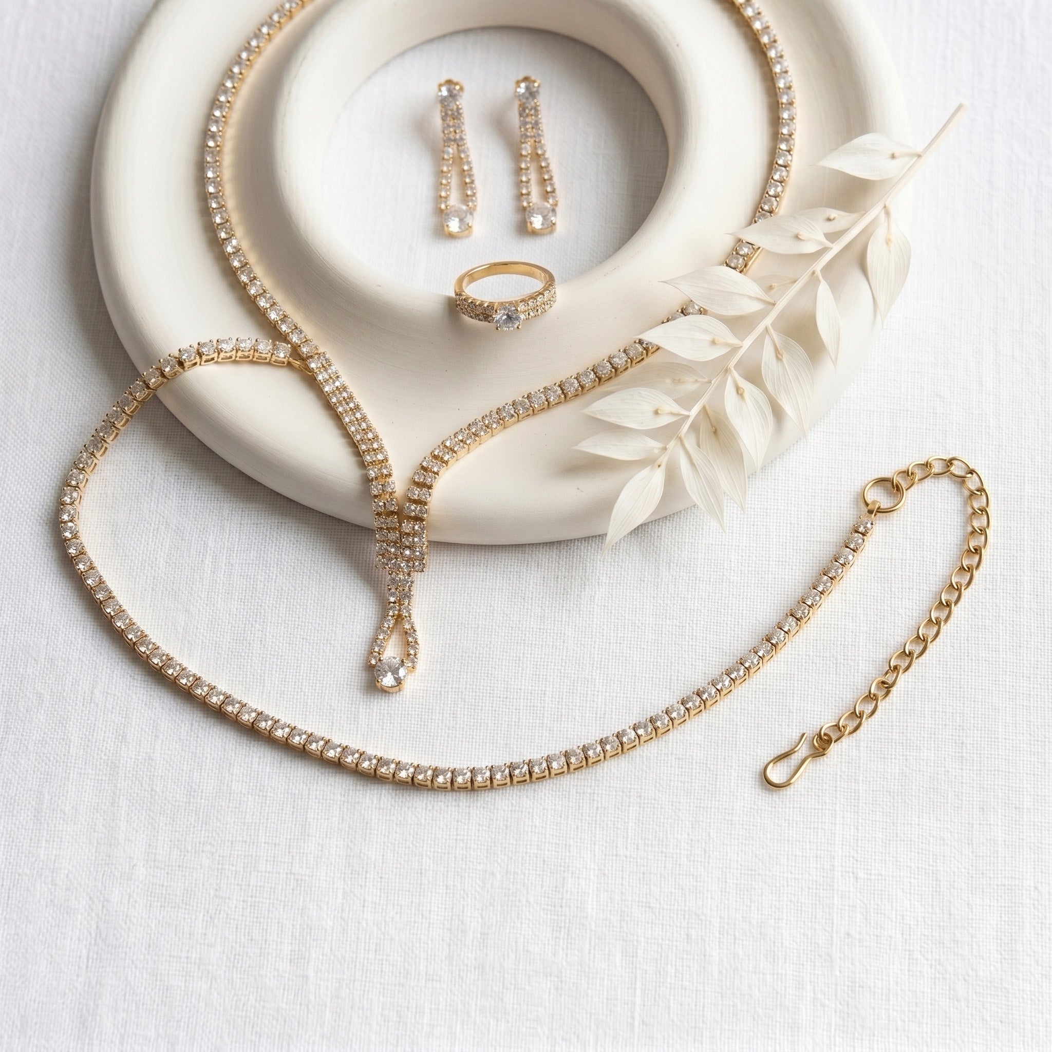 Aurora Stellar Gold Sett Aurora Jewellery Norge