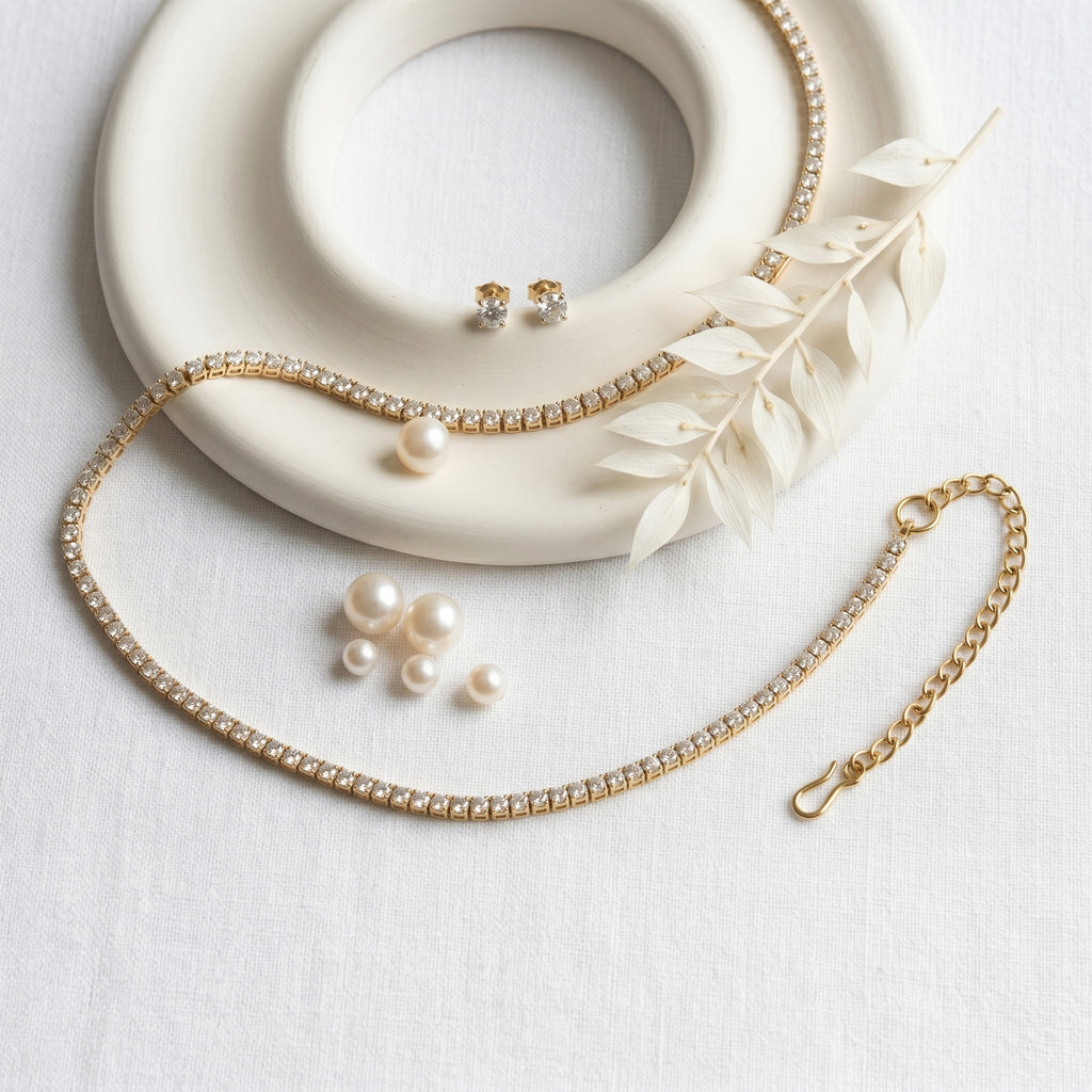 Aurora Classic Tennis Sett Aurora Jewellery Norge